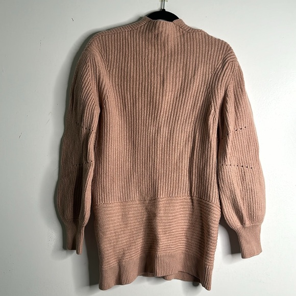 Wilfred Marino wool blush pink cable knit open sweater cardigan size small - Picture 12 of 13